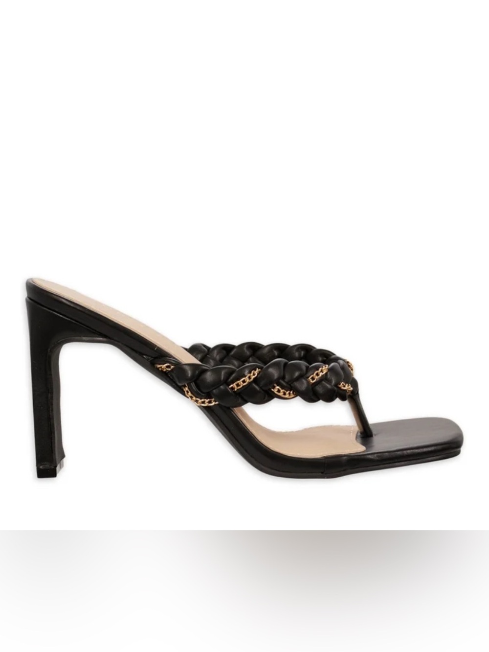 Mudd Black Braided Strap Sandal Shoe Size 8 New